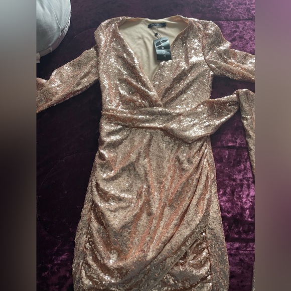 Night dress gold sequins - Picture 2 of 3
